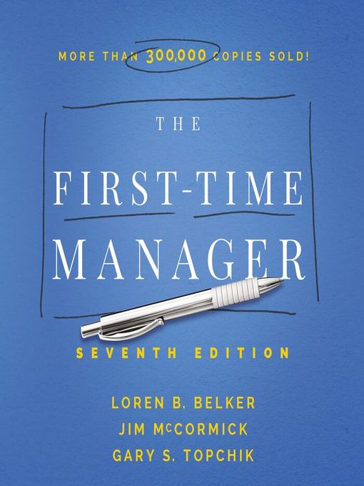 Title details for The First-Time Manager by Jim McCormick - Available